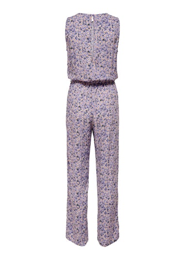 JDY Lilac Floral Print Jumpsuit