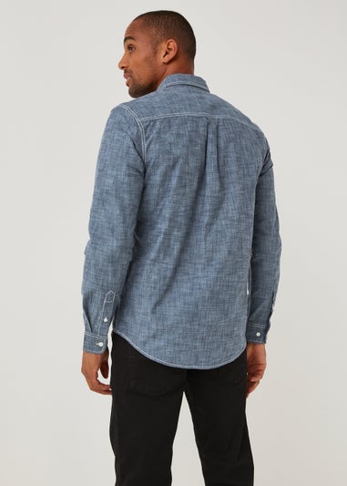 Blue Chambray Twin Pocket Shirt