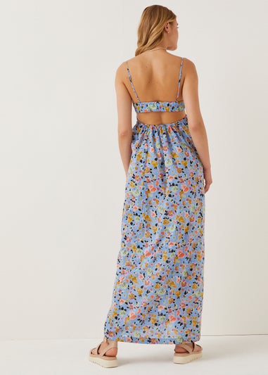 JDY Rosie Blue Floral Maxi Dress