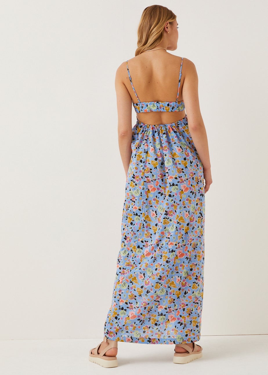 JDY Rosie Blue Floral Maxi Dress