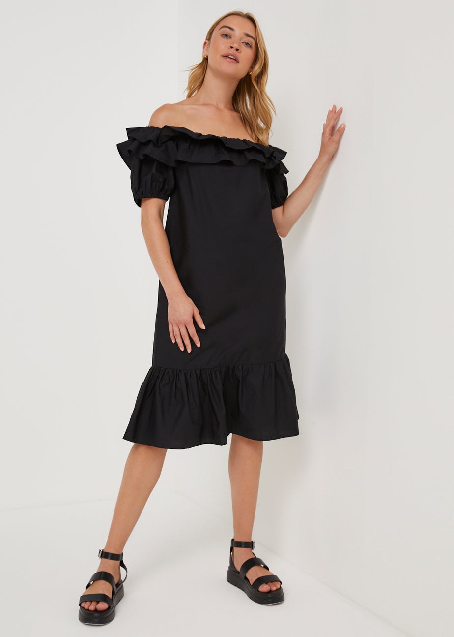 JDY Cuba Black Bardot Dress