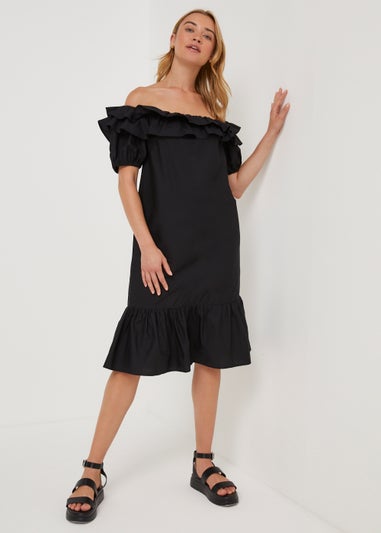 JDY Cuba Black Bardot Dress