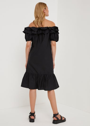 JDY Cuba Black Bardot Dress