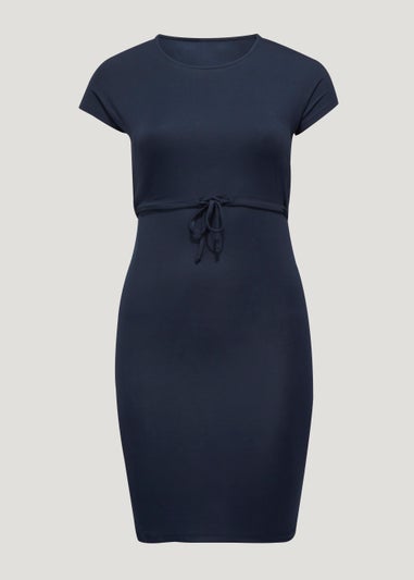 Mamalicious Maternity Alison Navy Mini Dress