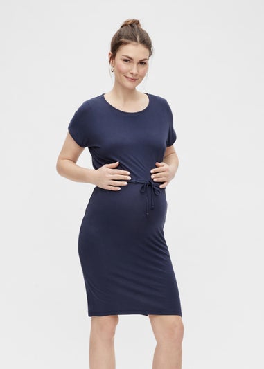 Mamalicious Maternity Alison Navy Mini Dress