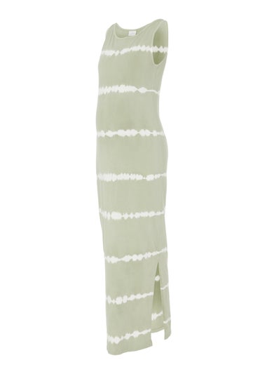 Mamalicious Maternity Green Striped Maxi Dress