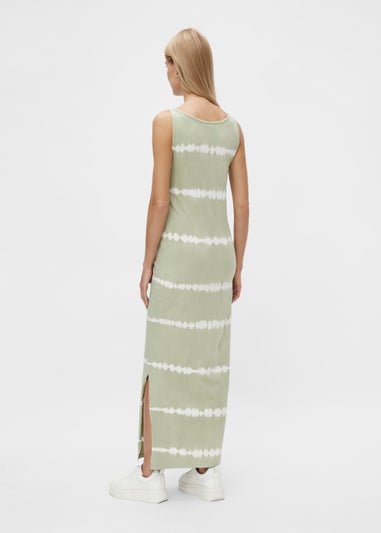 Mamalicious Maternity Green Striped Maxi Dress