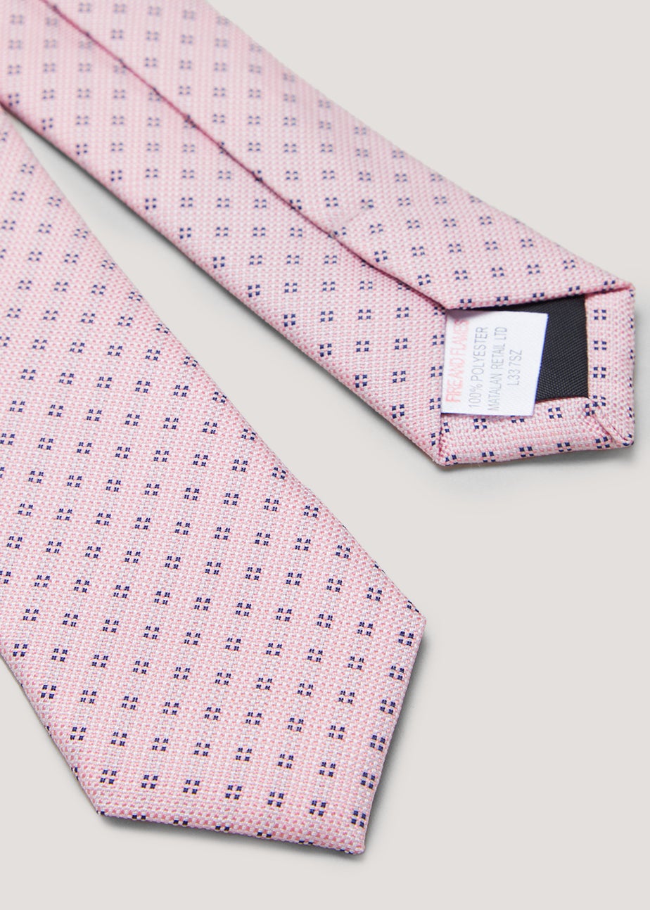 Boys Pink Geo Tie (8-13yrs)