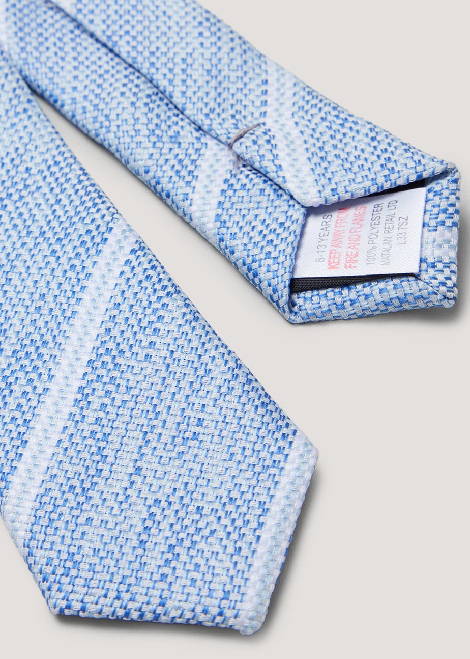 Boys Blue Stripe Tie (8-13yrs)