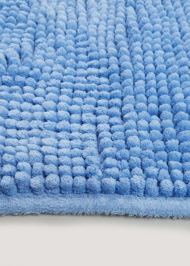 Cornflower Chenille Bath Mat (45cm x 75cm)