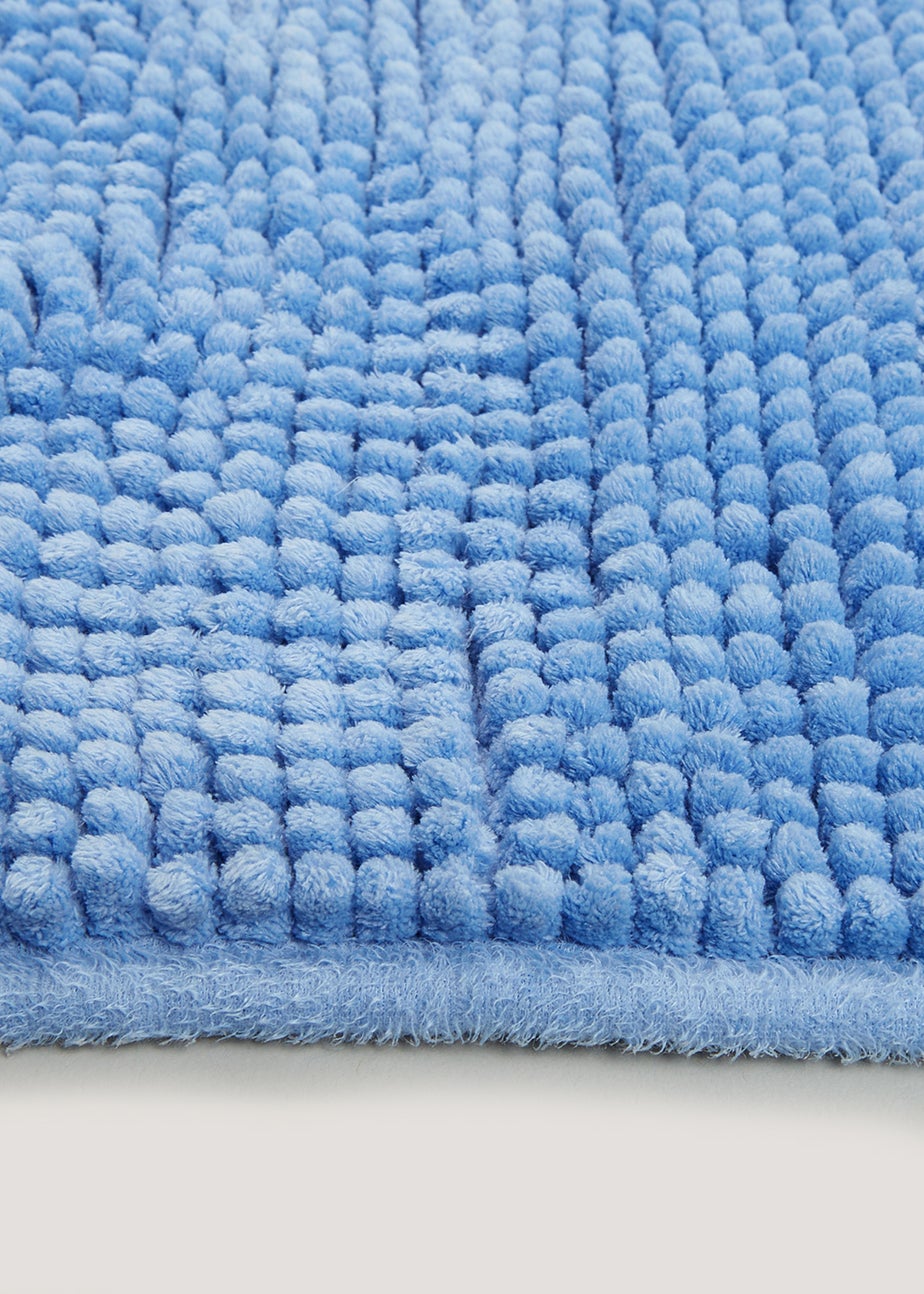 Cornflower Chenille Bath Mat (45cm x 75cm)