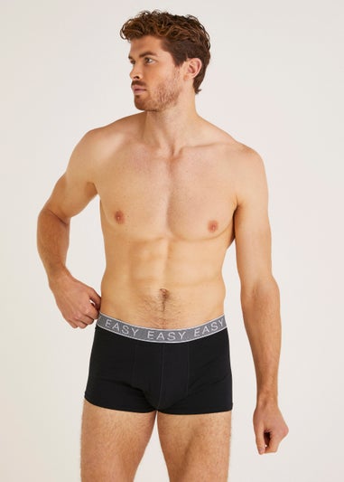 3 Pack Black Hipster Boxers