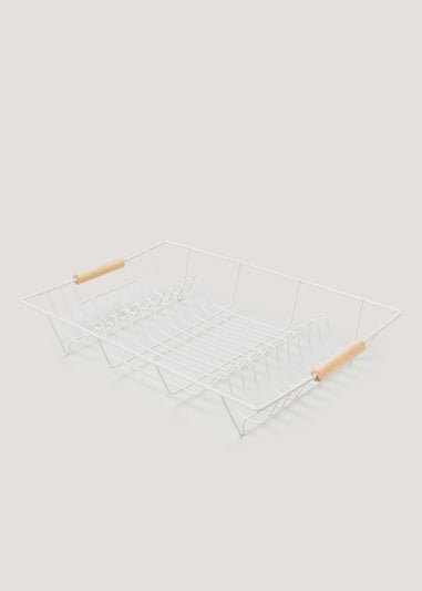 White Wire Dish Drainer (31cm x 48cm)