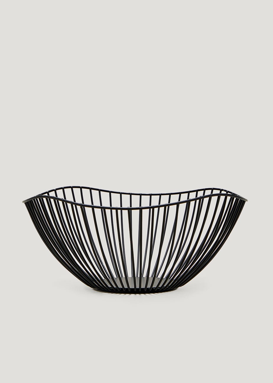 Black Wire Fruit Basket (27.5cm x 11cm)