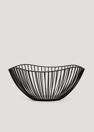 Black Wire Fruit Basket (27.5cm x 11cm)