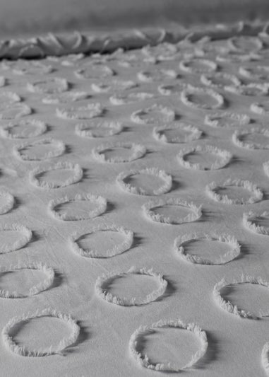 Grey Clipped Spot Duvet Cover