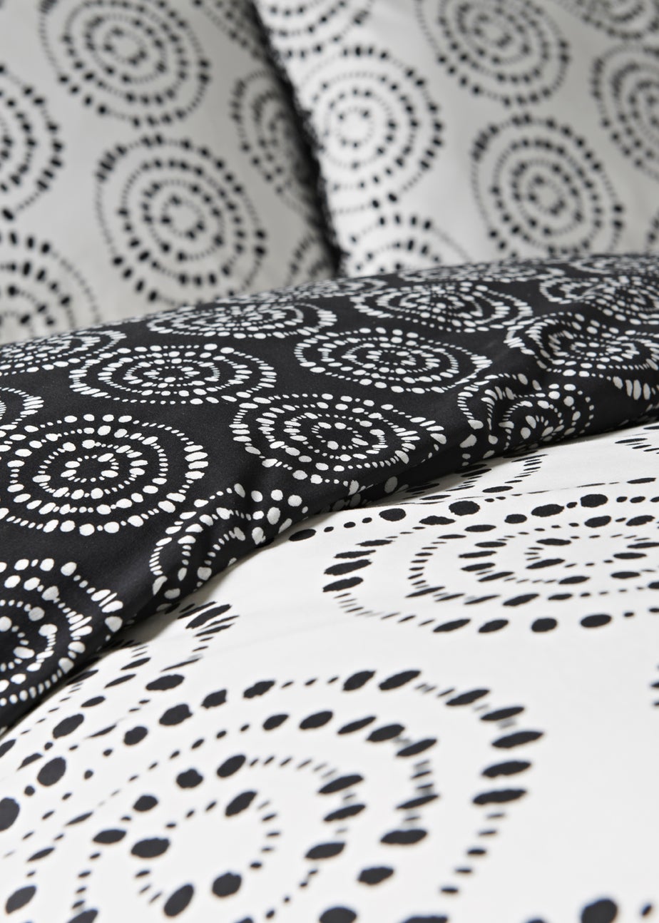 Monochrome Mark Making Duvet Cover