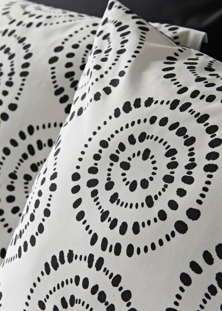 Monochrome Mark Making Duvet Cover