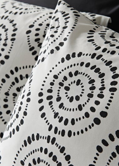 Monochrome Mark Making Duvet Cover