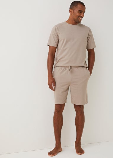 Stone Pique Lounge Shorts