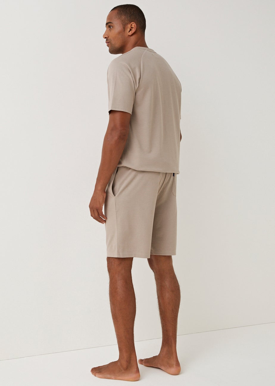 Stone Pique Lounge Shorts
