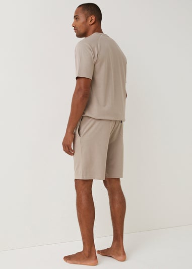 Stone Pique Lounge Shorts