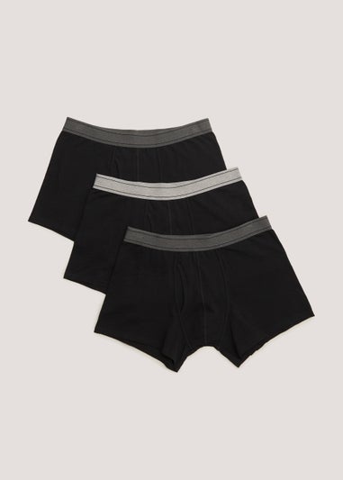 3 Pack Black Keyhole Trunks