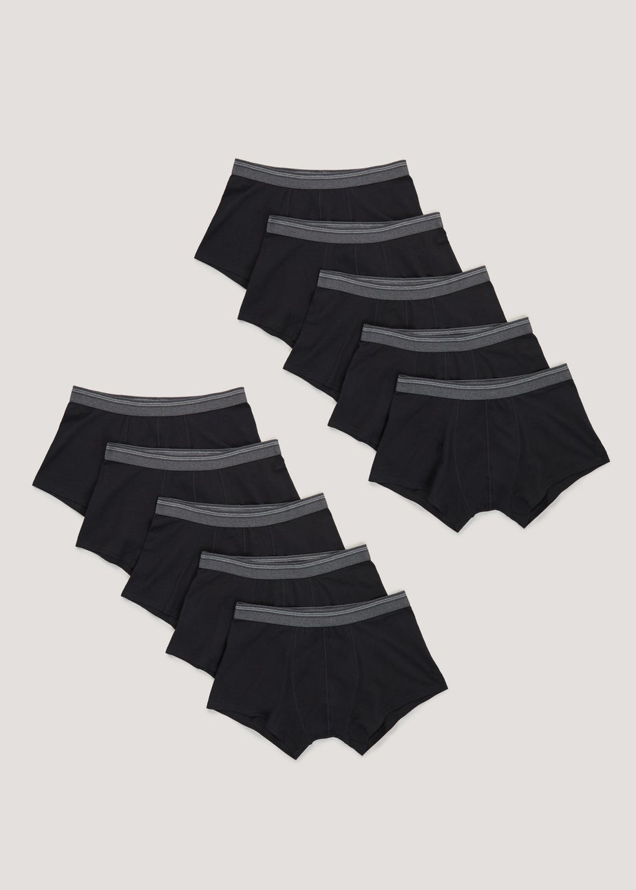 10 Pack Black Hipsters