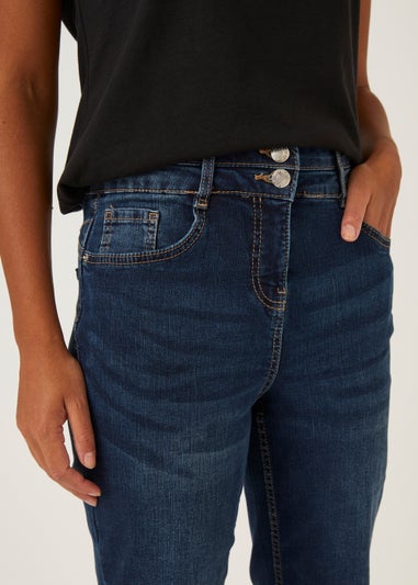 Grace Dark Wash Push Up Straight Leg Jeans