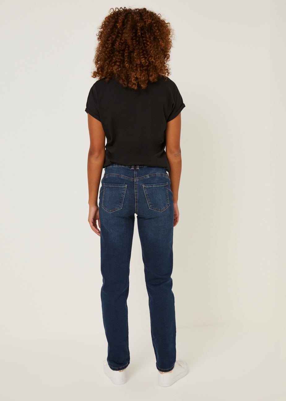 Grace Dark Wash Push Up Straight Leg Jeans
