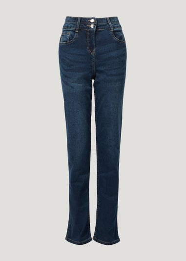 Grace Dark Wash Push Up Straight Leg Jeans