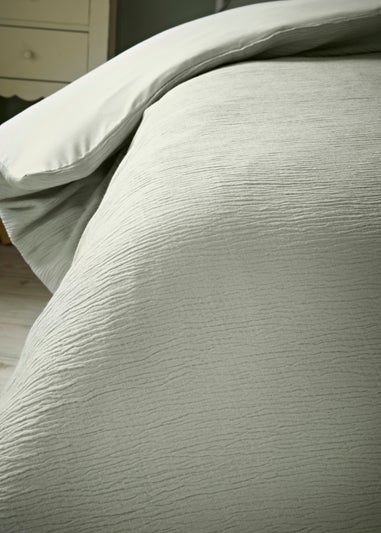 Green Muslin Duvet Cover