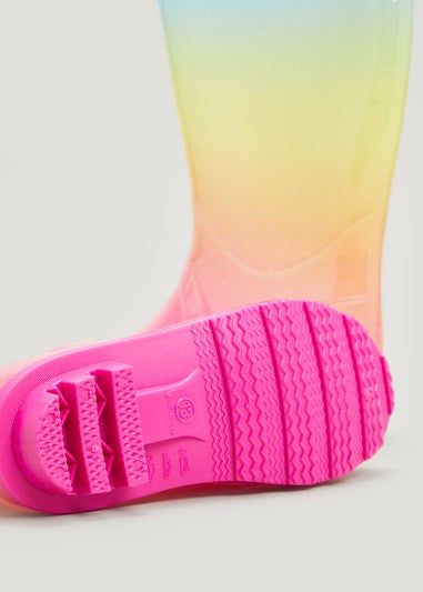 Girls Ombre Glitter Wellies (Younger 4-12)