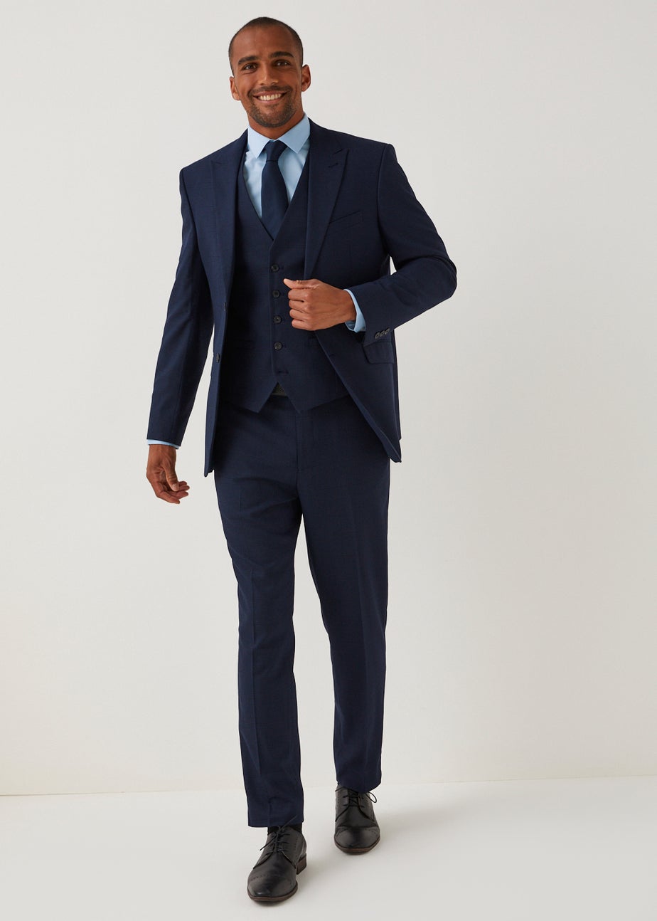 Taylor & Wright Orwell Navy Fit Suit Waistcoat