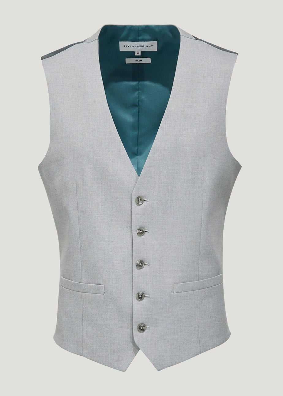 Taylor & Wright Lewis Grey Suit Waistcoat