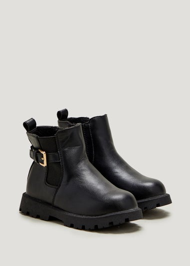 Girls Black Chelsea Boots (Younger 4-12)