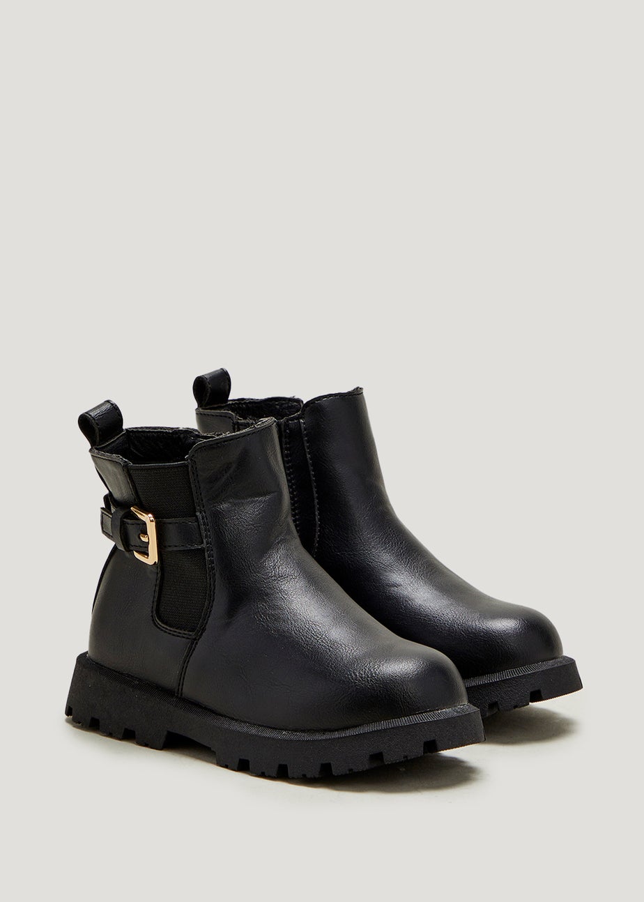 Girls Black Chelsea Boots (Younger 4-12)
