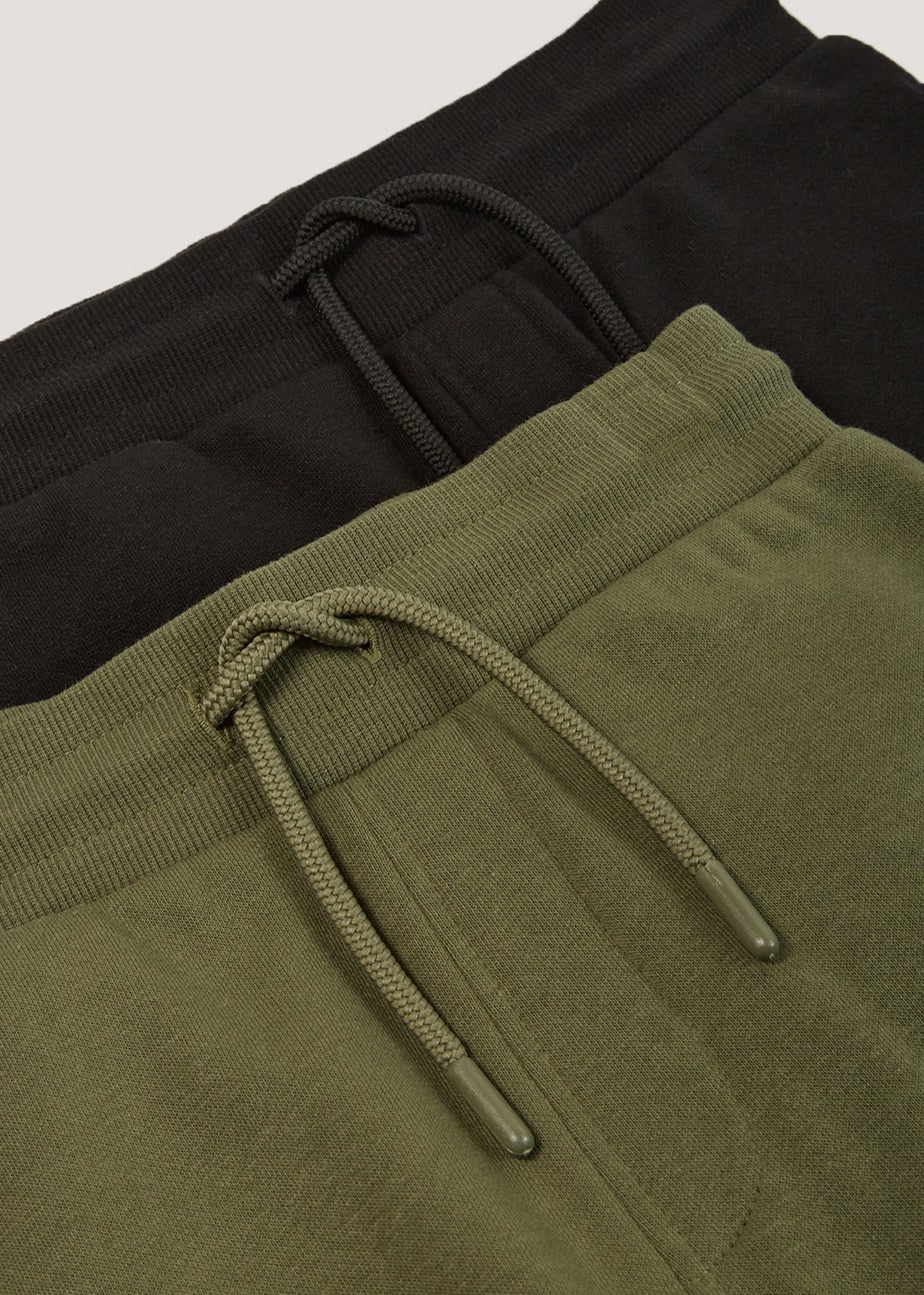 Boys 2 Pack Cuffed Joggers (4-13yrs)