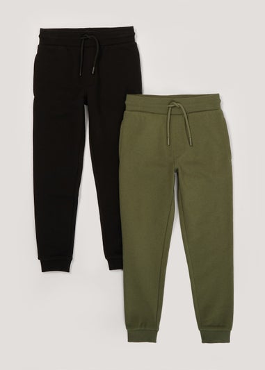 Boys 2 Pack Cuffed Joggers (4-13yrs)