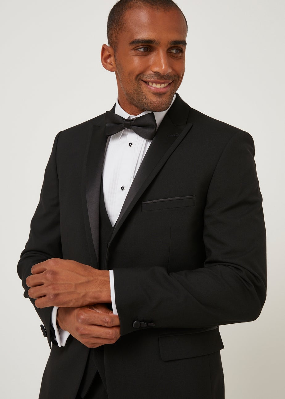 Taylor & Wright Black Tailored Fit Dinner Suit Jacket