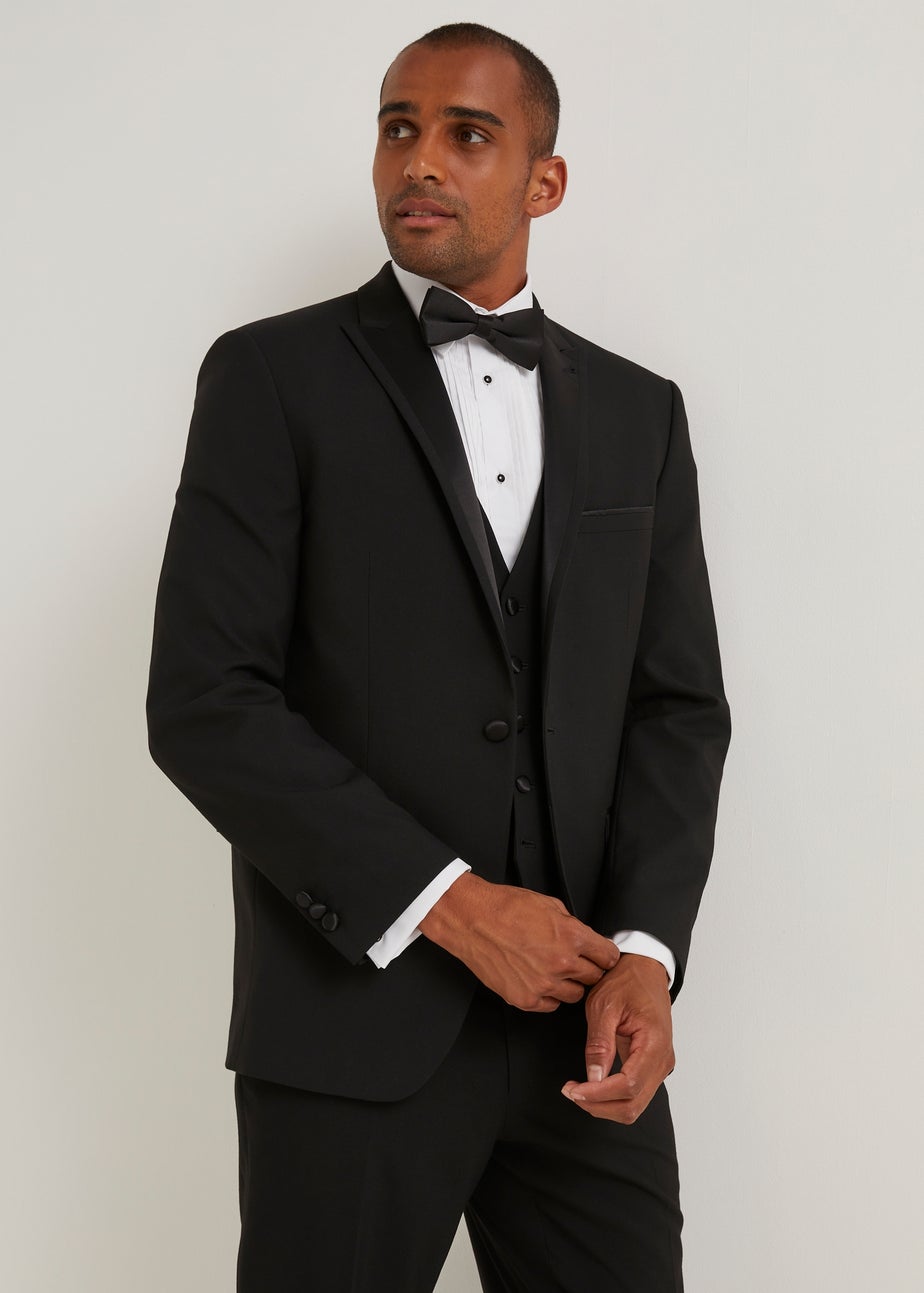Taylor & Wright Black Tailored Fit Dinner Suit Jacket