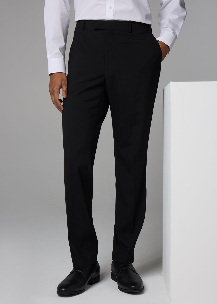 Taylor & Wright Black Tailored Fit Dinner Suit Trousers