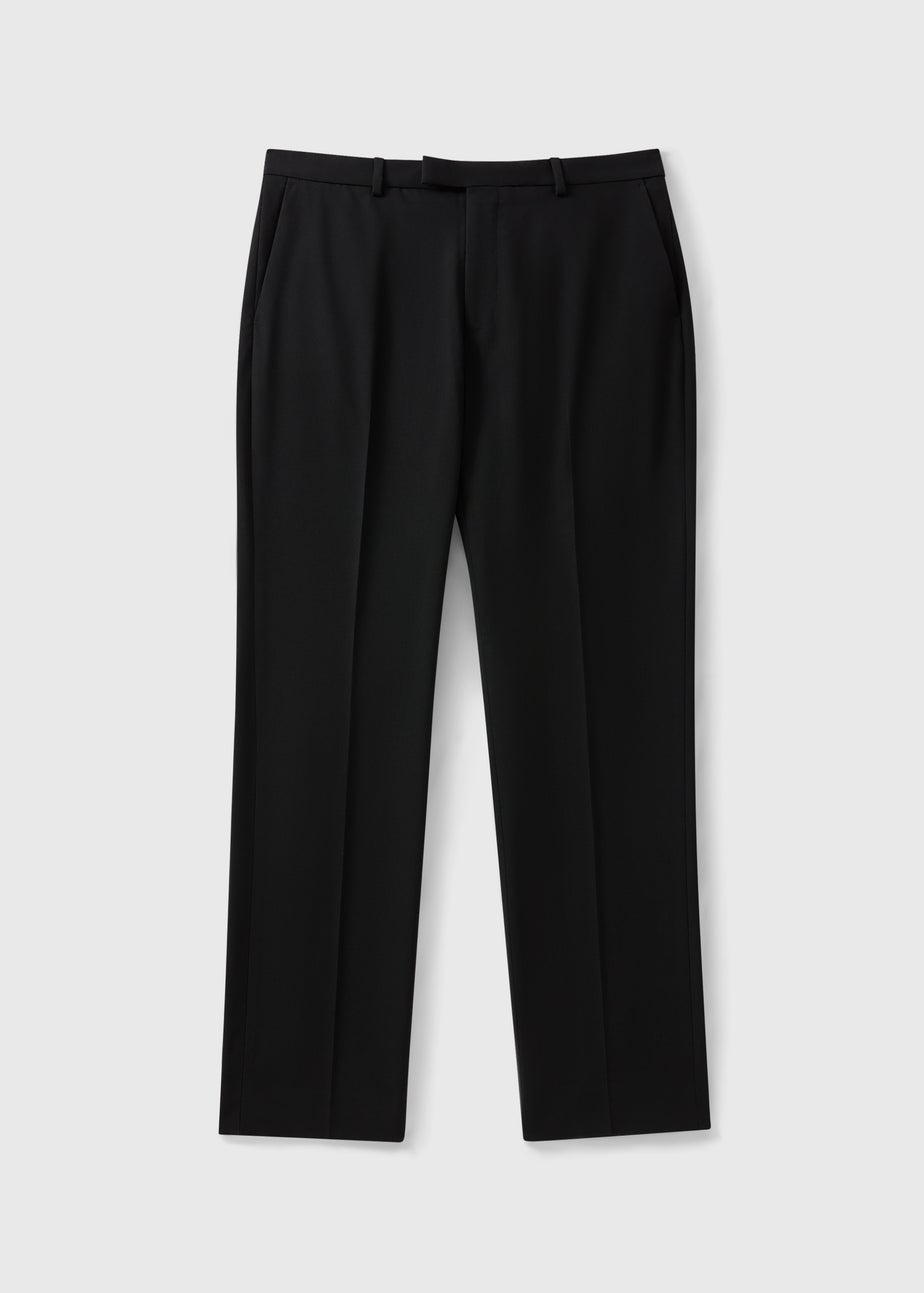 Taylor & Wright Black Tailored Fit Dinner Suit Trousers