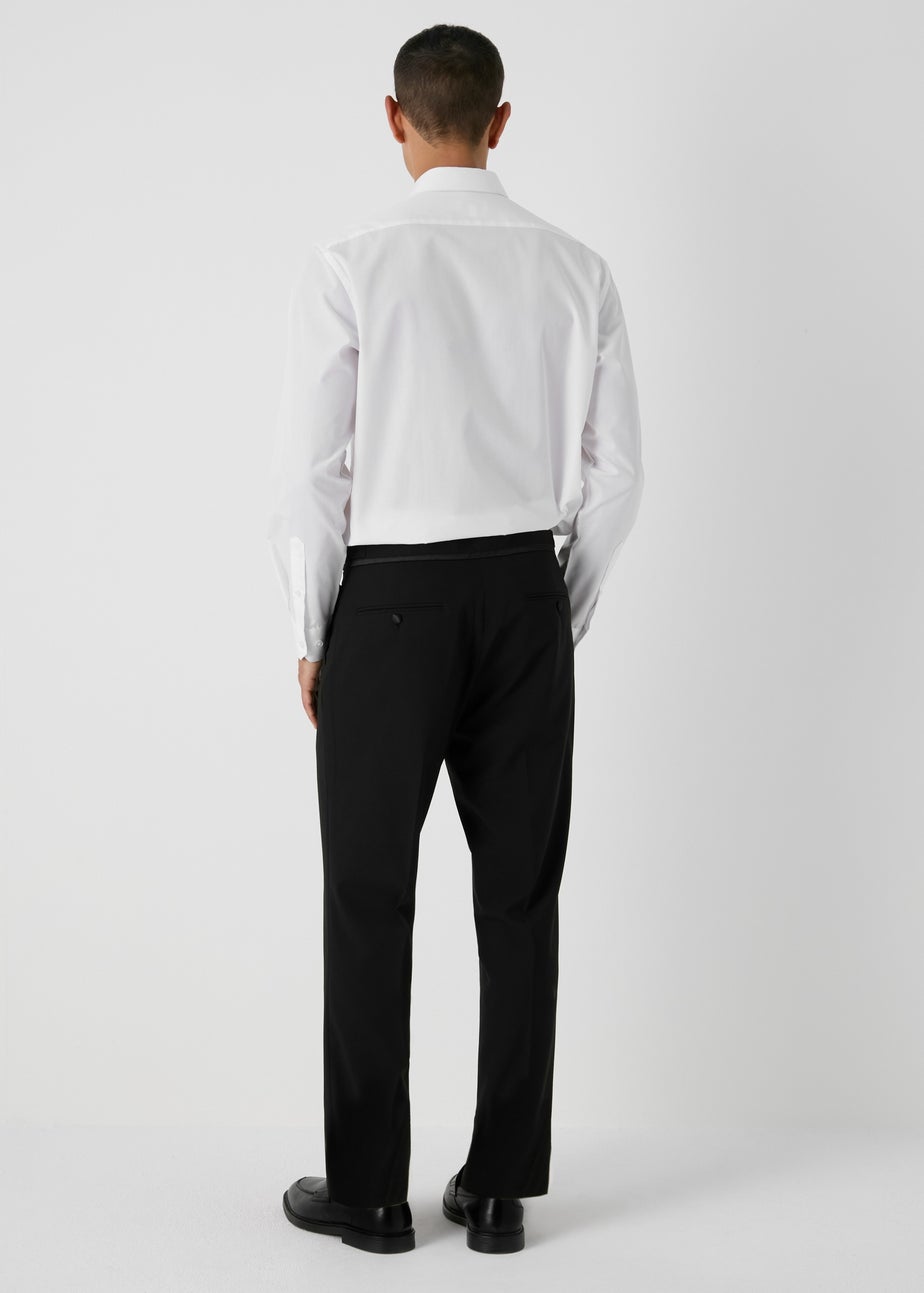 Taylor & Wright Black Tailored Fit Dinner Suit Trousers
