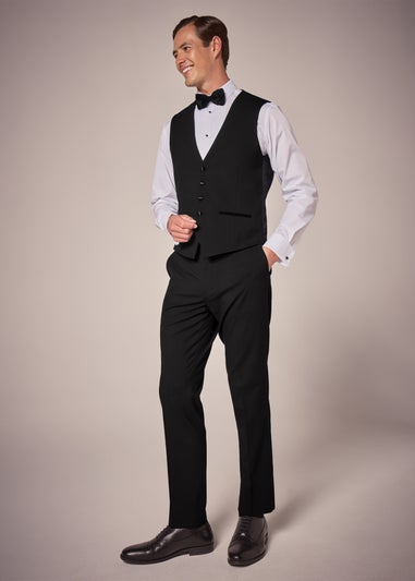 Taylor & Wright Black Dinner Waistcoat