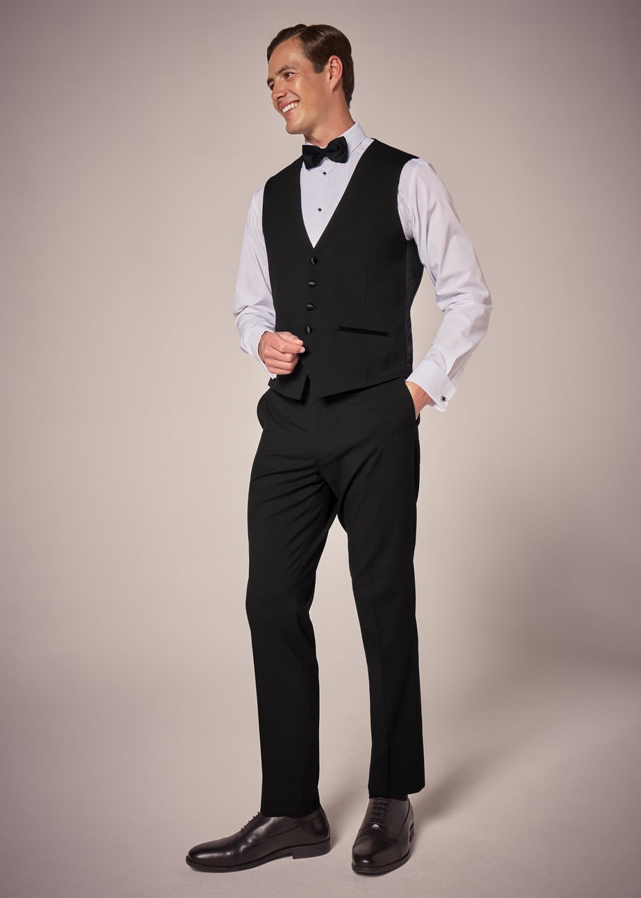 Taylor & Wright Black Dinner Waistcoat