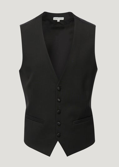 Taylor & Wright Black Dinner Waistcoat