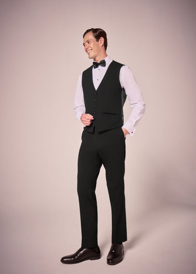 Taylor & Wright Black Dinner Waistcoat