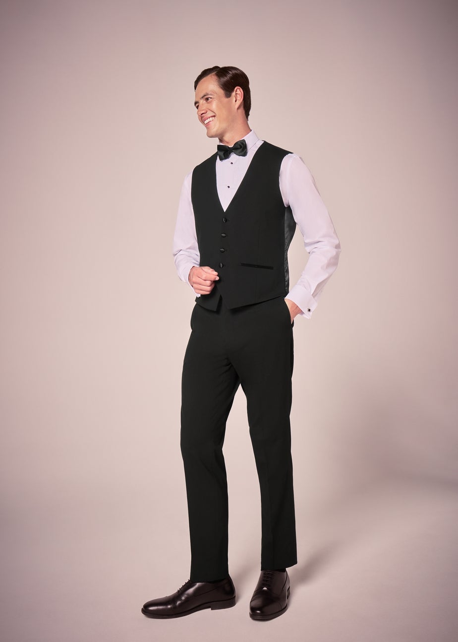 Taylor & Wright Black Dinner Waistcoat