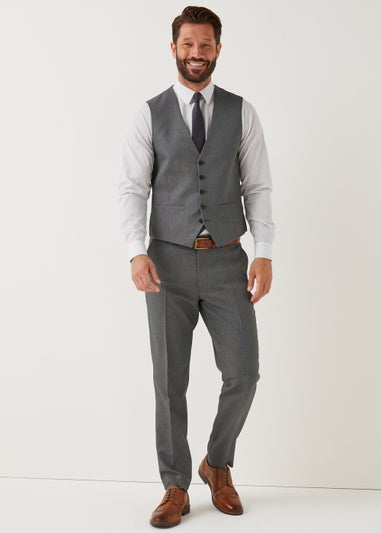 Taylor & Wright Austen Charcoal Tailored Fit Suit Trousers